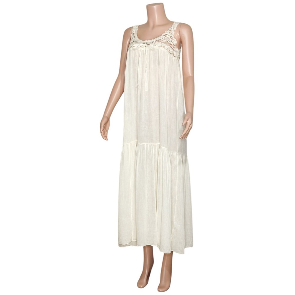 ULLA JOHNSON Rowena Coverup Dress, Ivory, P/XS - Picture 6 of 13